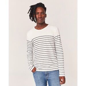 IKKS Mens Striped Long Sleeves Tshirt Size S